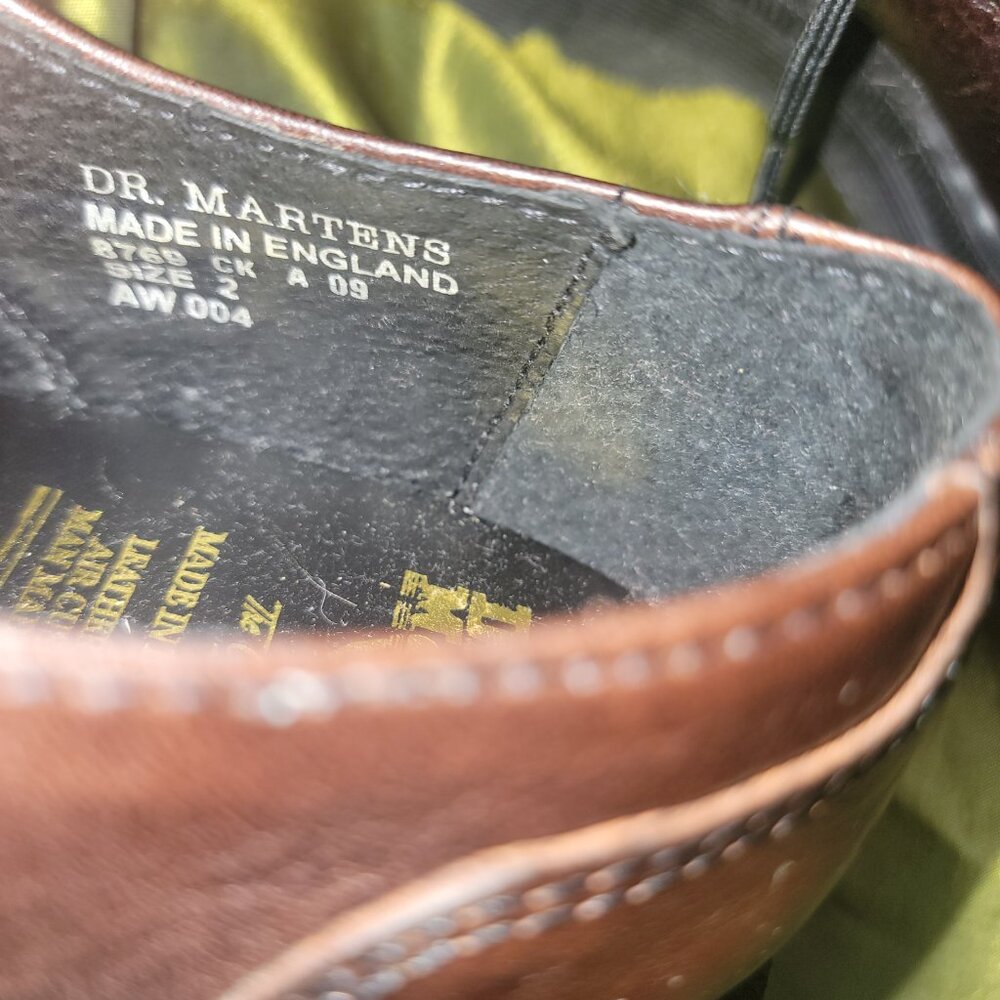 VINTAGE Dr. Martens 8769 Spicewood Bison Gibsons MIE UK 2 (Fits like US W5) NIB - Picture 4 of 10